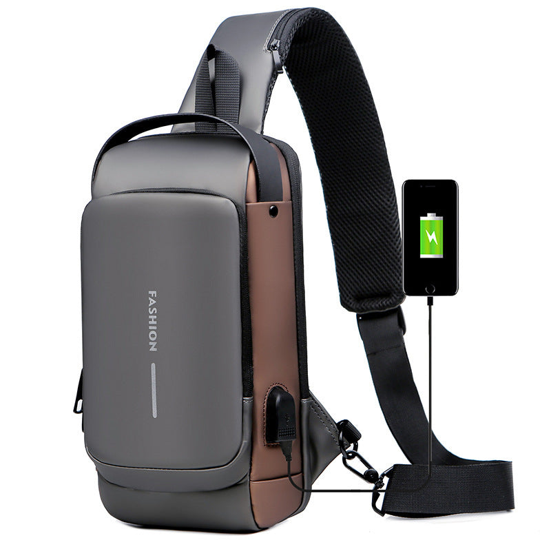 Smart Anti-Theft Sling Bag with USB Charging