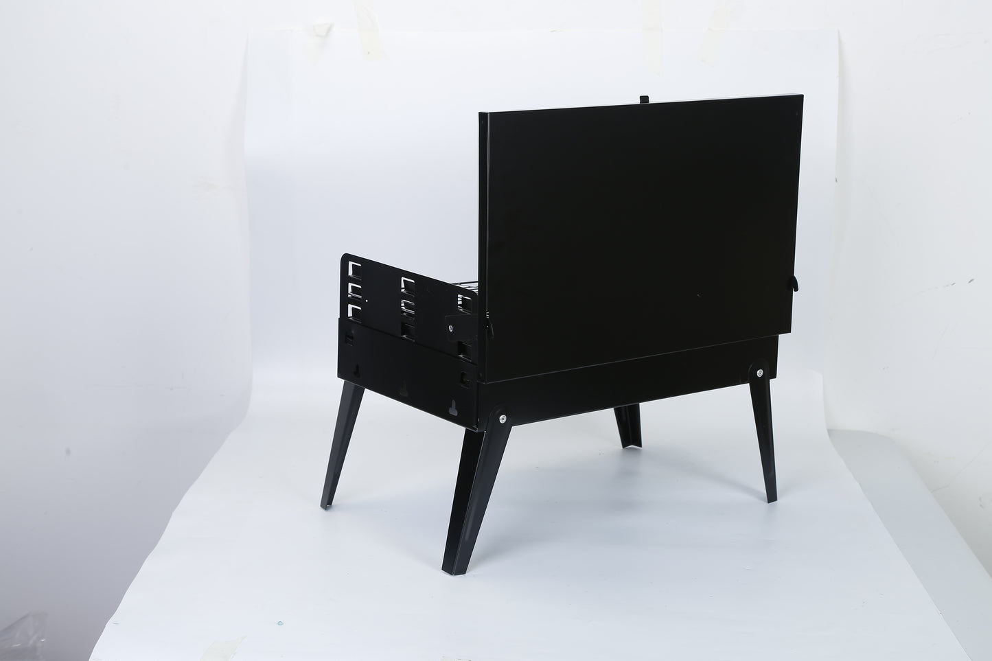 1Pc 16.7x10x17.7in Portable Charcoal Grill Foldable BBQ Suitcase Grill Shelf For Outdoor Camping Picnics Garden Grilling Fedex Shipping