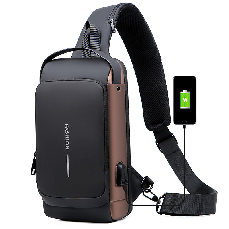 Smart Anti-Theft Sling Bag with USB Charging