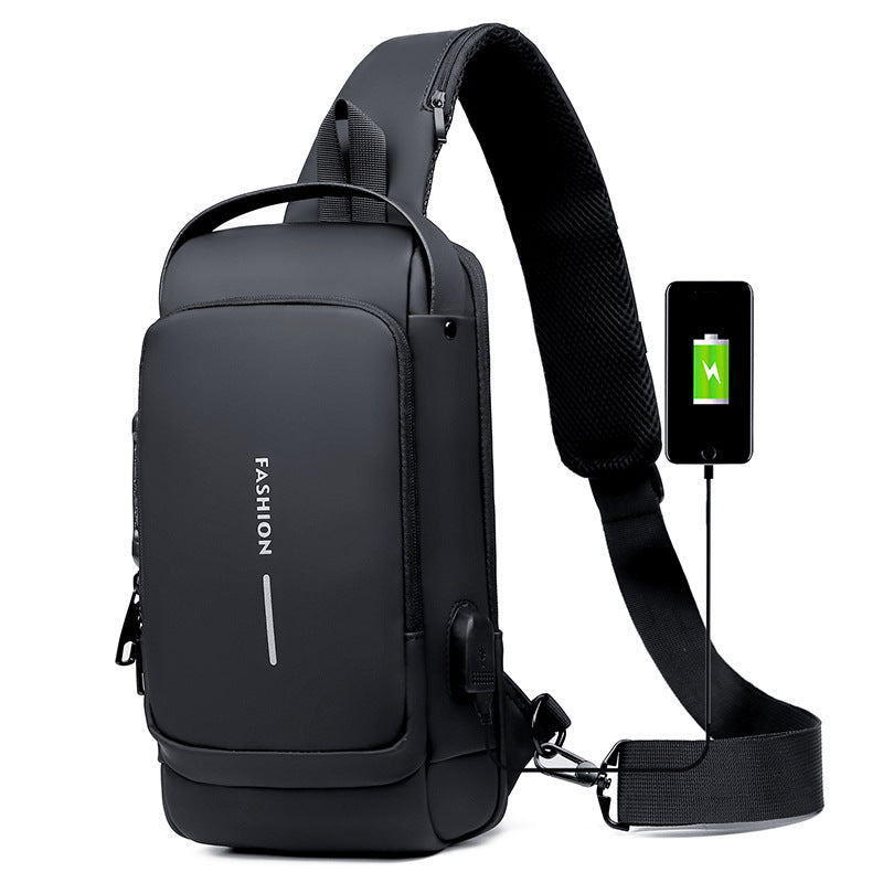 Smart Anti-Theft Sling Bag with USB Charging